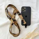 Cordon Téléphone Frida Léopard Marron 