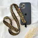 Cordon Téléphone Frida Léopard Jaune