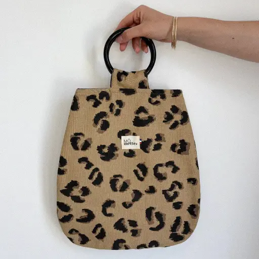 Sac Mona Léopard Marron